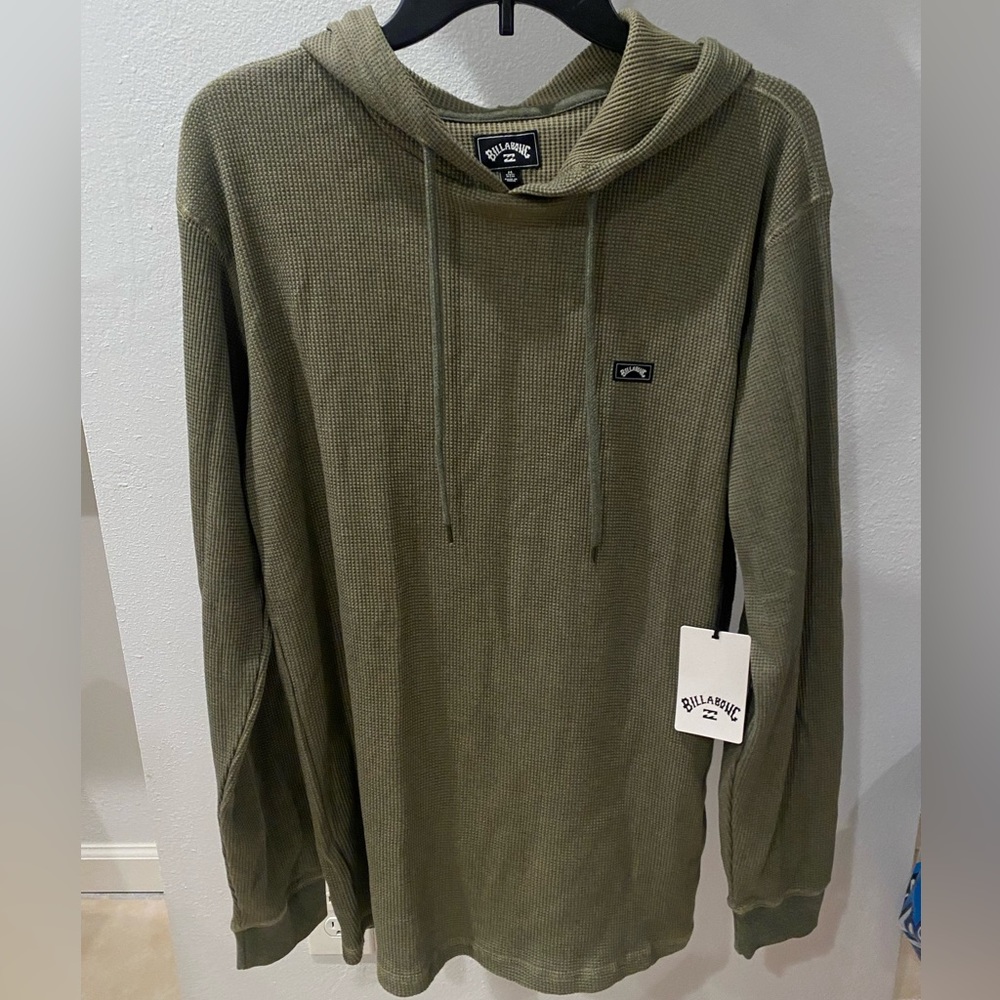 BRAND NEW! Men’s Billabong Olive Thermal Hoodie Sz. Medium
